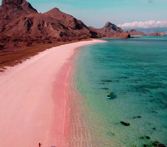 Pink beach