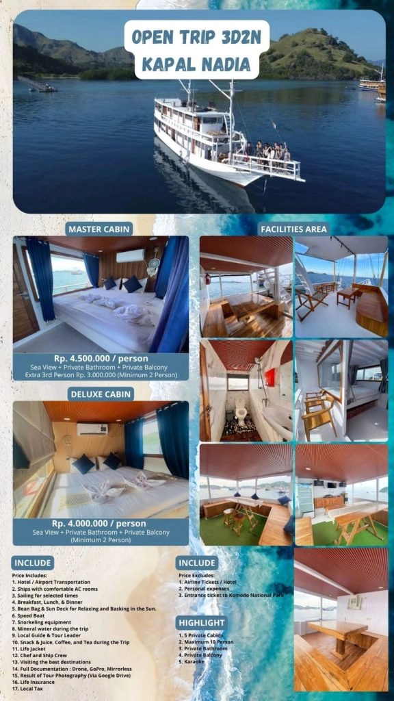 Open trip komodo 3 days